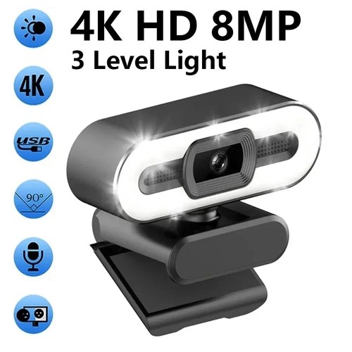 Webcam usb messa fuoco - 4k,